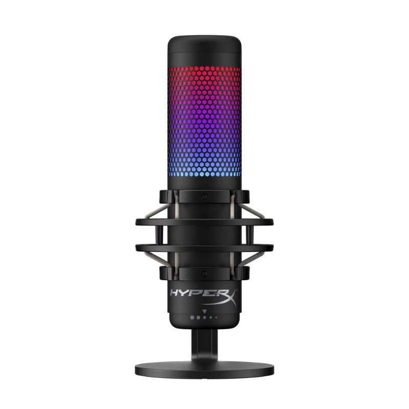 HyperX QuadCast S RGB LED USB Cardioid Microphone – Black – NEW – RGB Lighting
