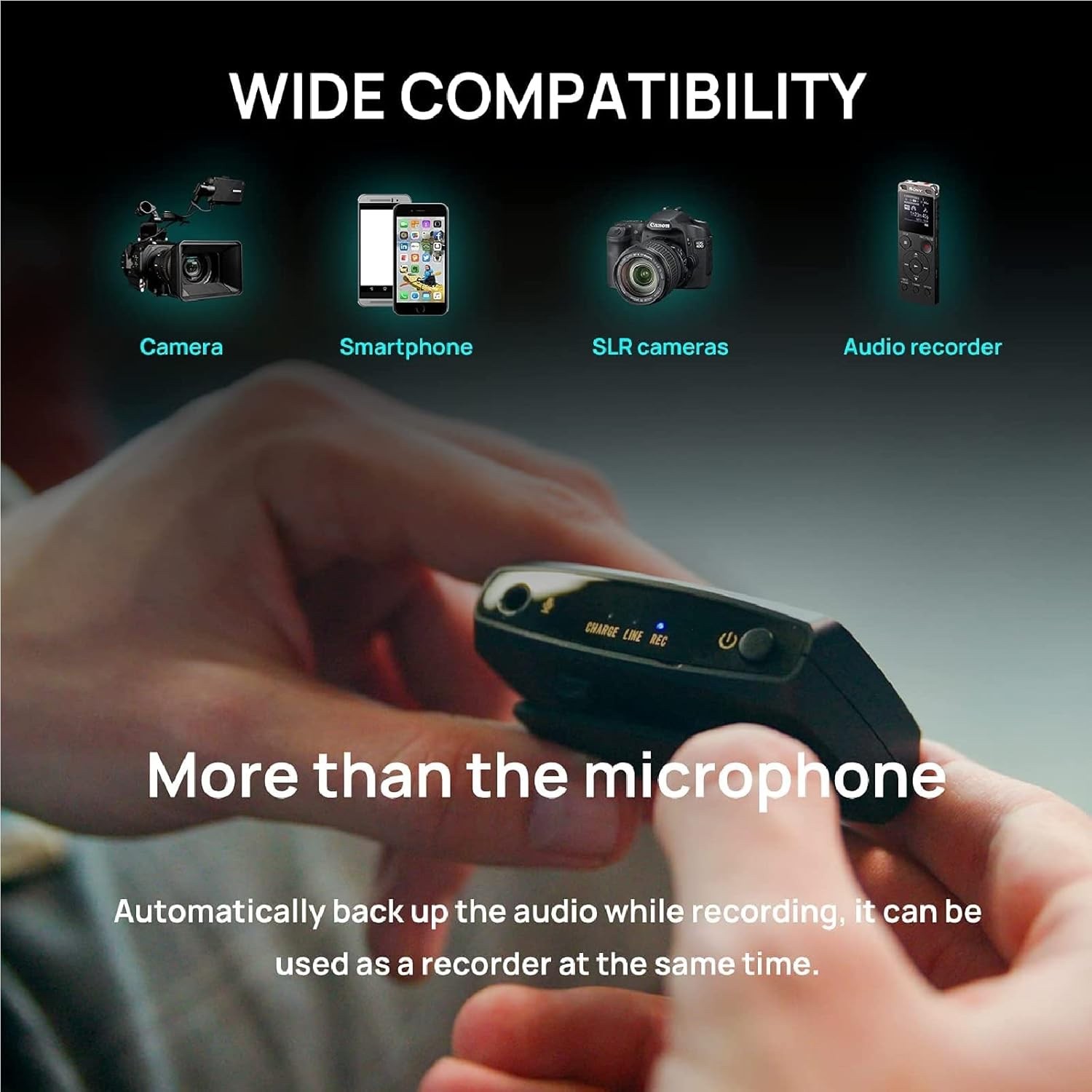 MIRFAK DUAL Channel Compact Wireless Mic system WE10 PRO