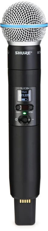 Shure SLXD2+ Wireless Handheld Transmitter with Beta58A Microphone Capsule – G57