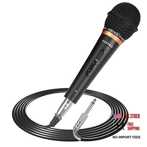Premium Vocal Dynamic Handheld Microphone with 19ft Detachable XLR Cable H-W07