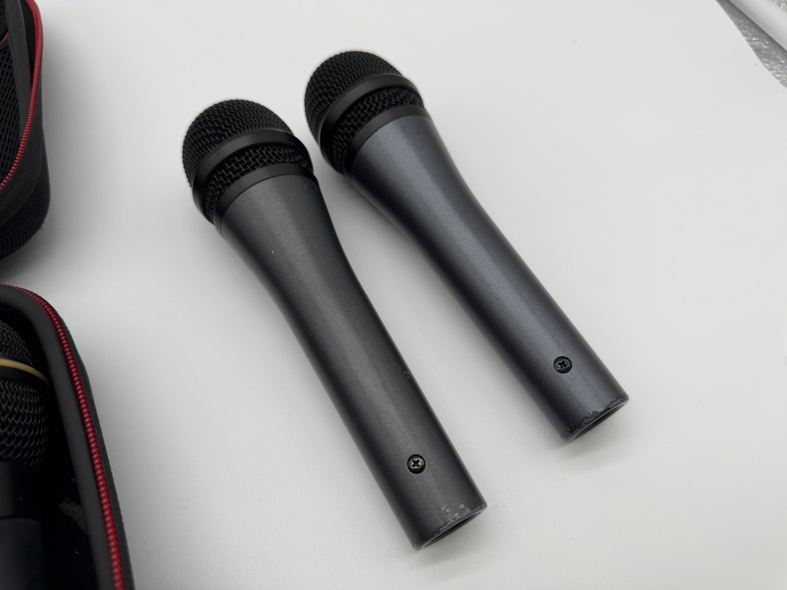 Sennheiser E 815 S Handheld Wired XLR Microphone and EV N/D767a Microphone LOT