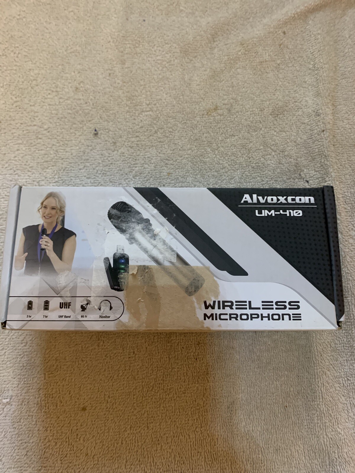 Alvoxcon UM-410 USB Wireless UHF Microphone Kit