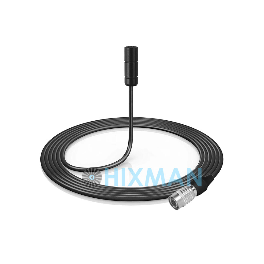 HIXMAN LB3 Lav Lavalier Lapel Mic For Audio Technica Wireless Hirose 4Pin cW