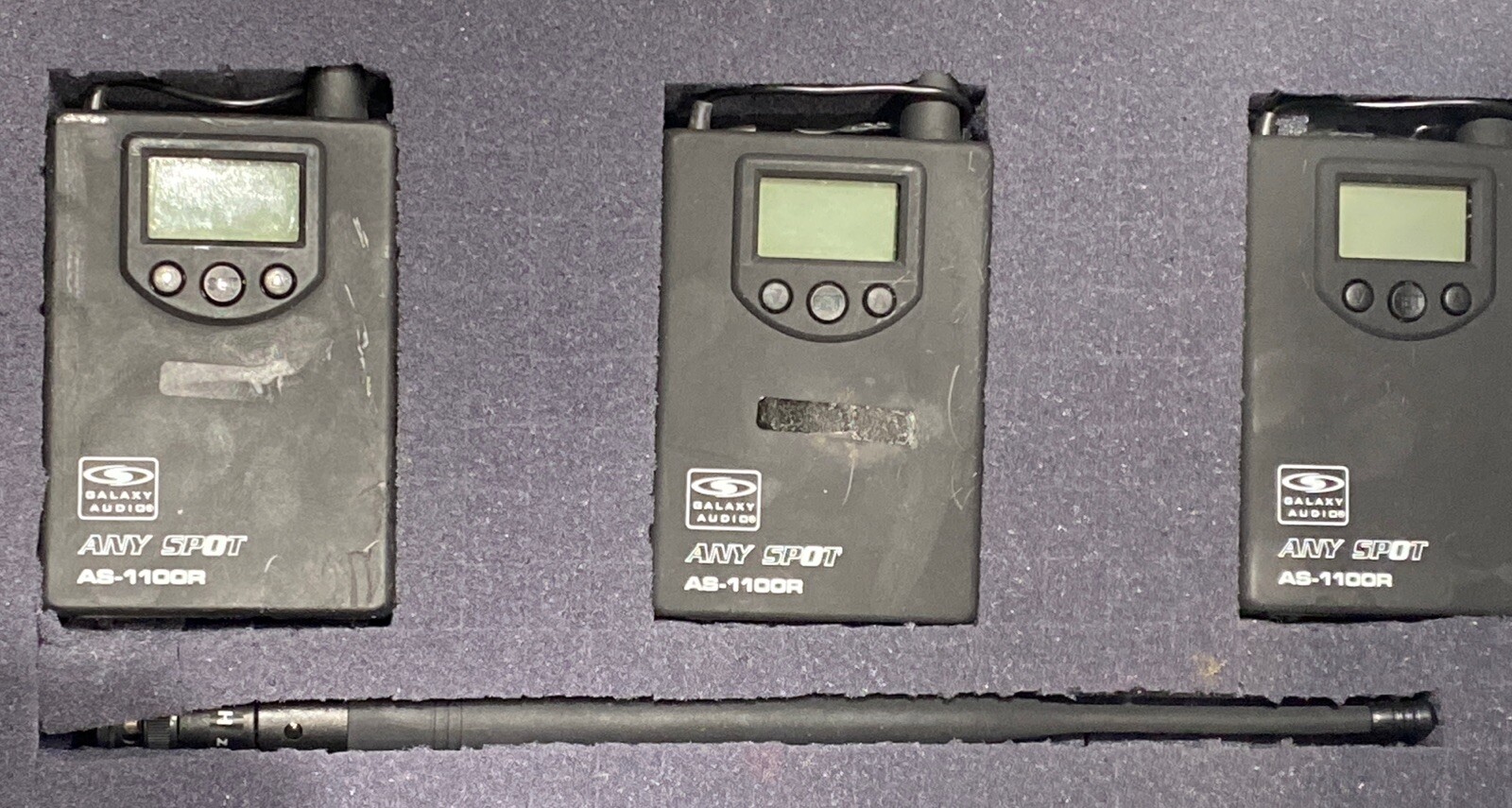 Galaxy Audio Any Spot AS-1100T & 6 X AS-1100R Wireless Personal Monitor EXCELLEN