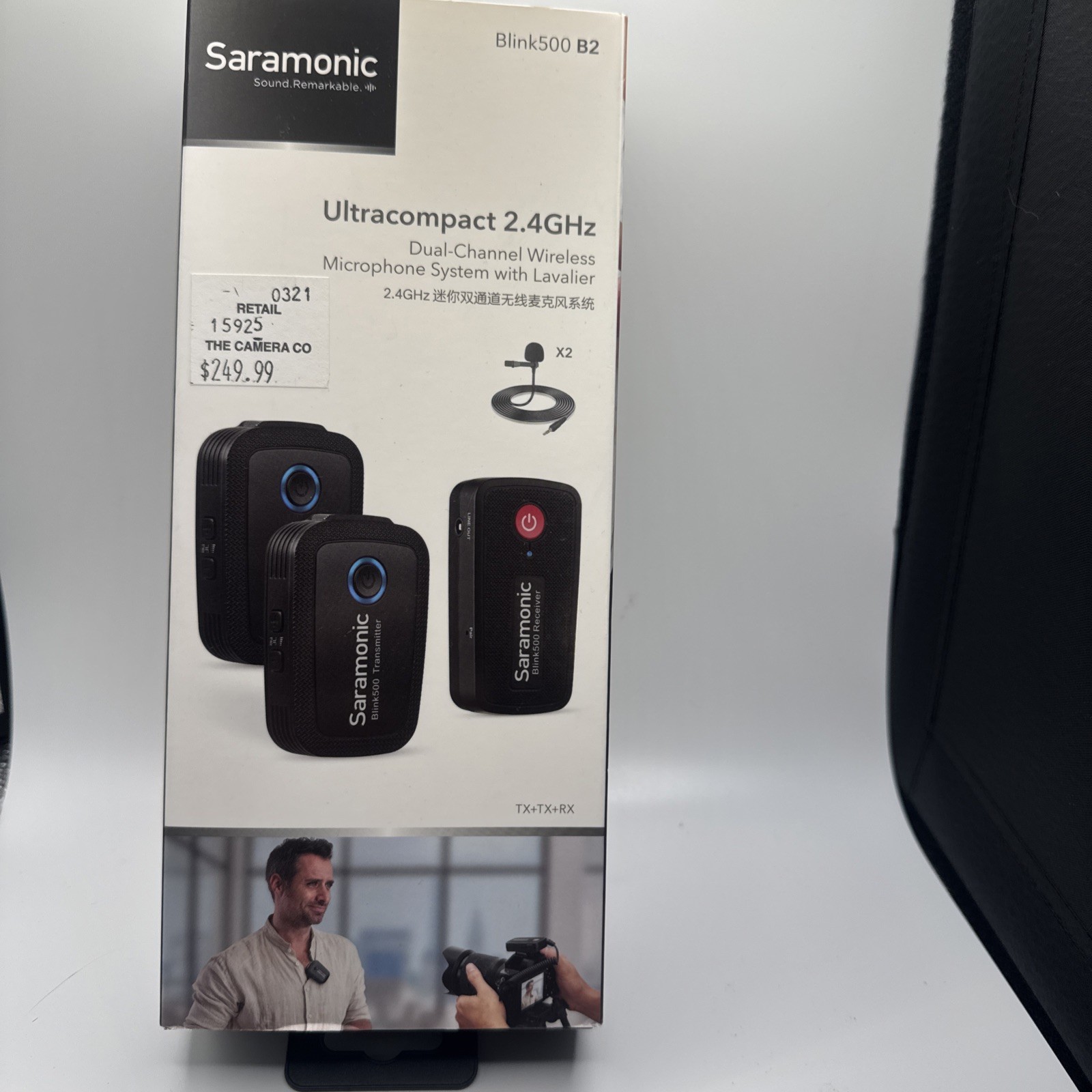SARAMONIC BLINK 500 B2 DUAL-CHANNEL WIRELESS MICROPHONE SYSTEM BRAND NEW Sealed