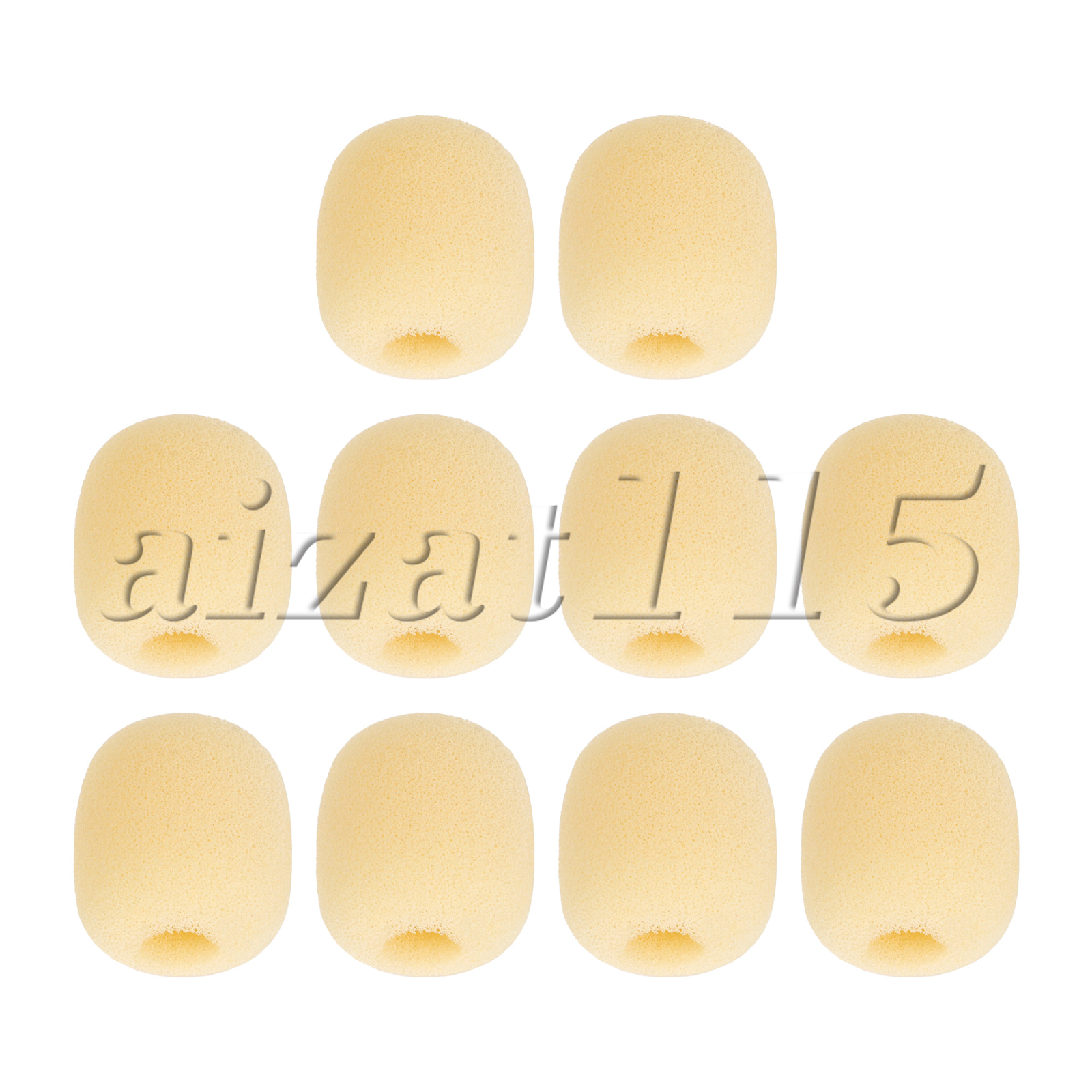 10x Headset Foam Mic Cover EY-M02 8mm for Loudspeaker Lapel Microphone