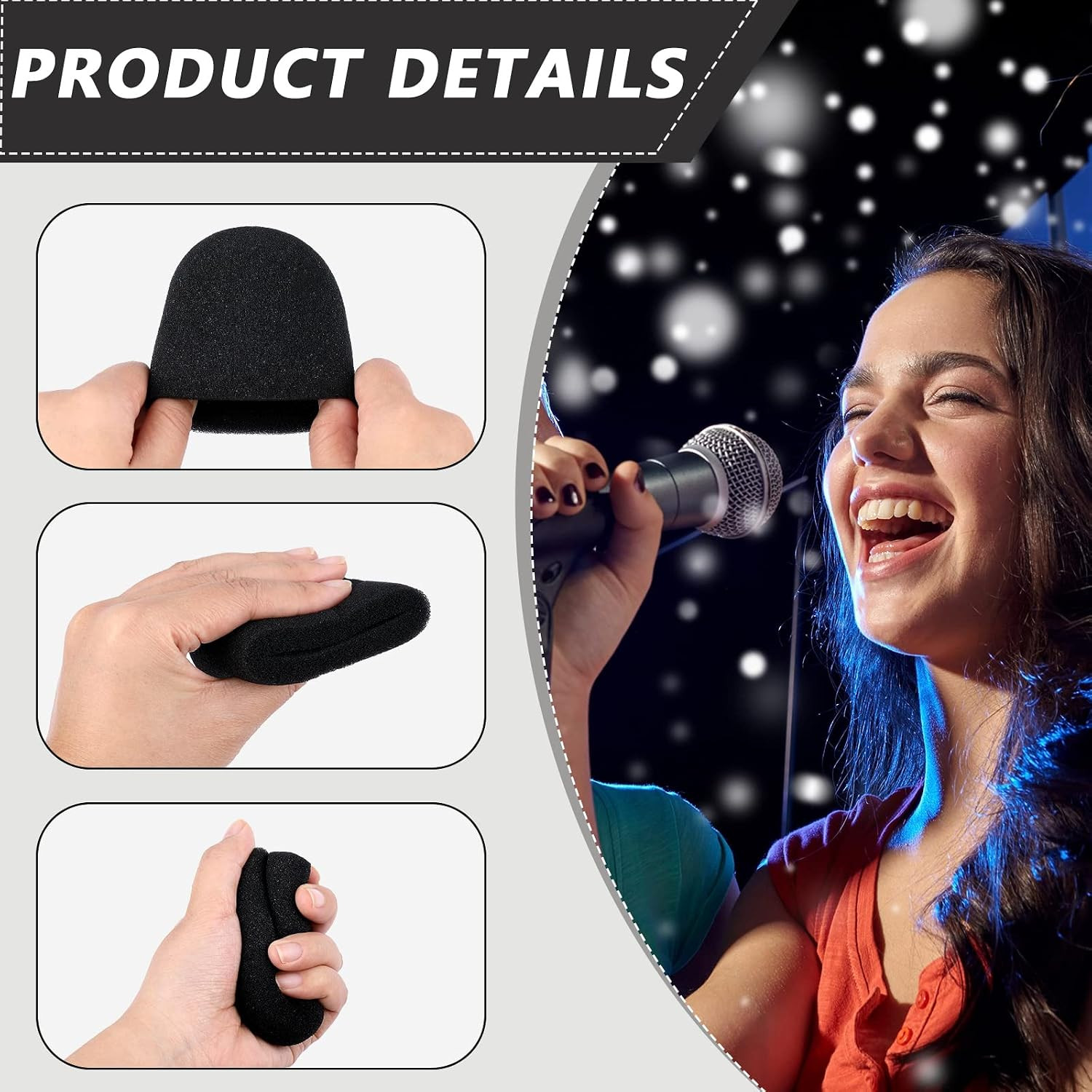 8 Set Microphone Cover Foam Mic Cover Microphone Windscreen Shakeproof Wireless
