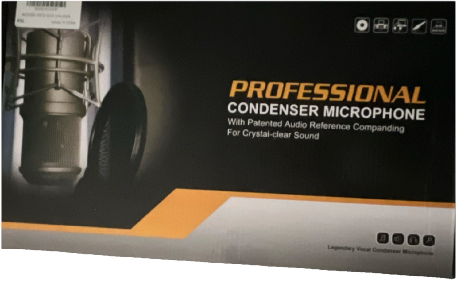 ALPOWL V8TZ Wired Cardioid Condenser Mic Kit for Studio Recording, Gold NEW