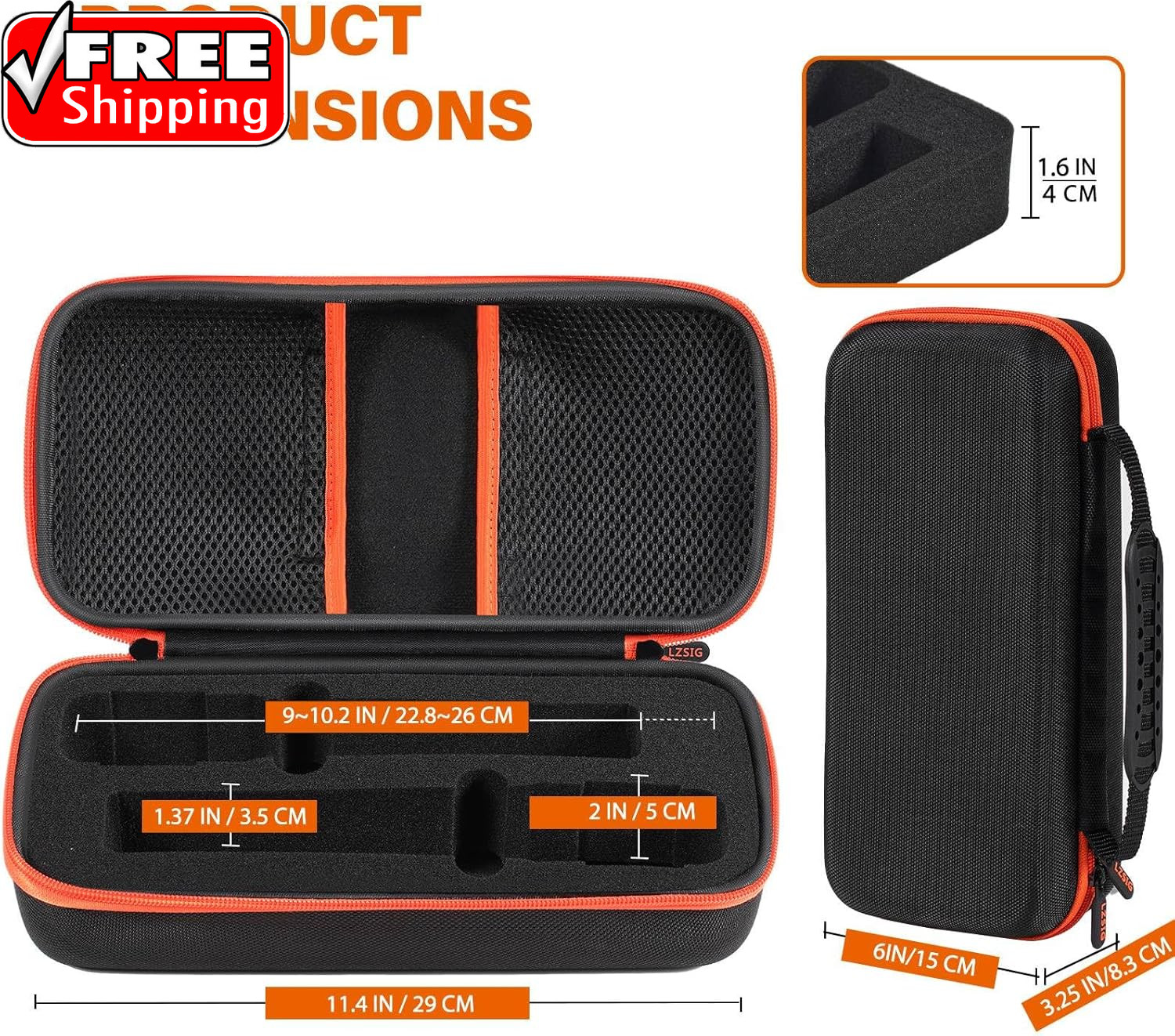 Wireless Microphone Case Compatible with JBL Wireless Two Microphone System, Dua