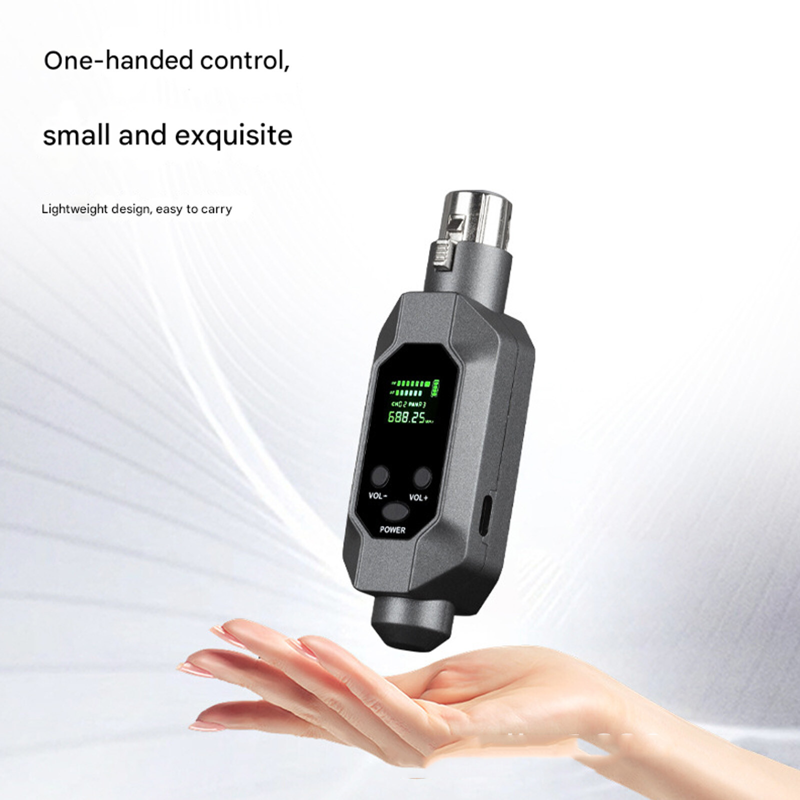 Wired to Wireless Microphone System Converter Transmitter Receiver Rechargeable