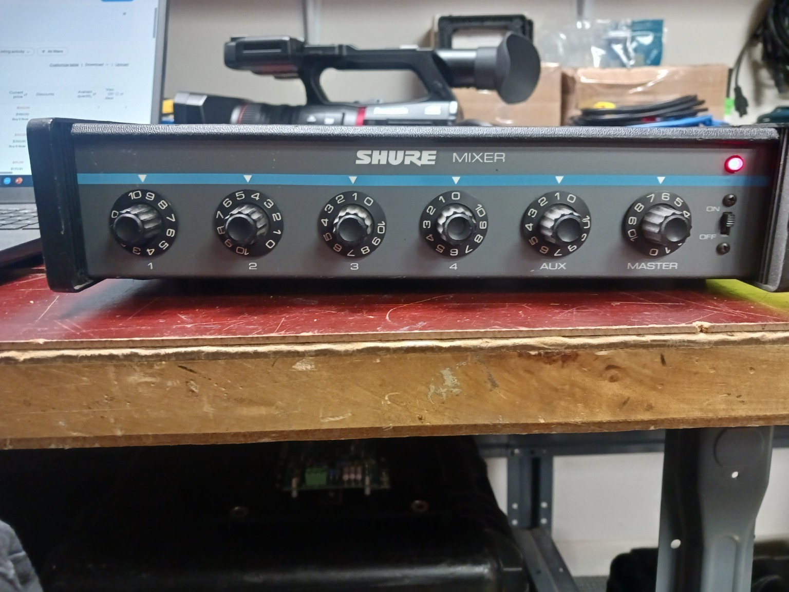 SHURE M268 Microphone Mixer (4-Channel) Unit #5