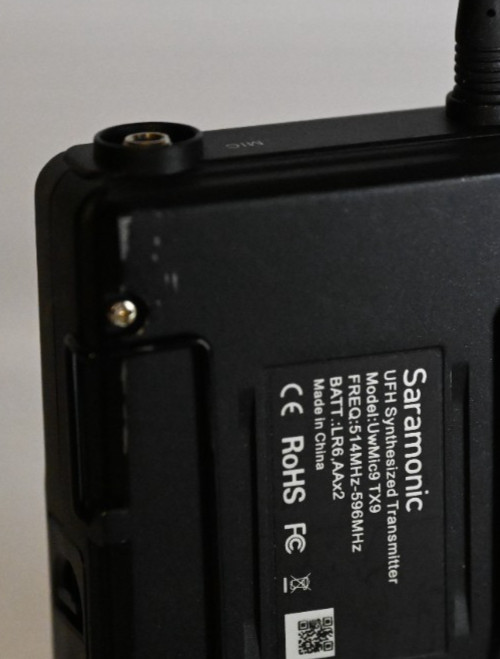 Genuine Saramonic UwMic9-TX9 514-596MHz Bodypack Transmitter and mic