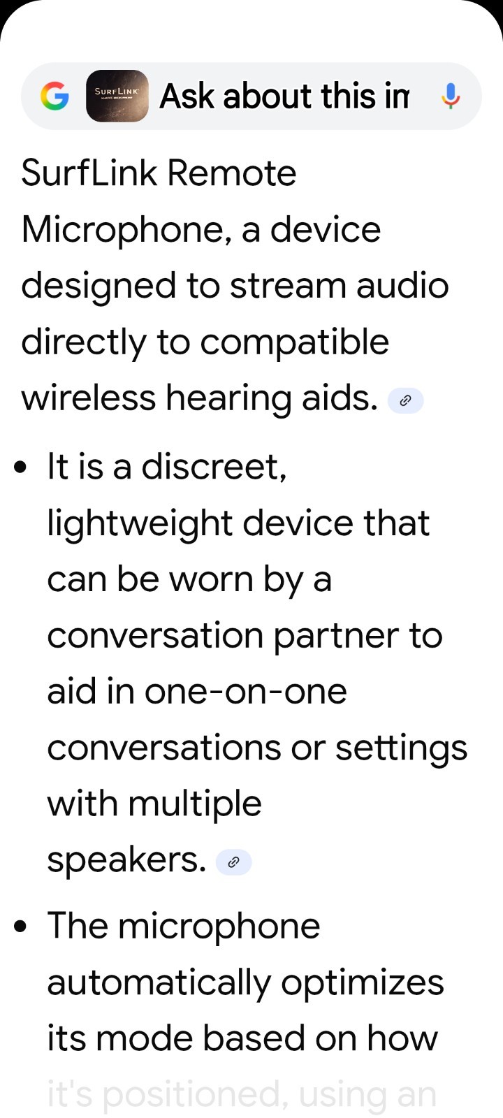 SURFLINK,remote control and remote microphone 2. (ref K 309)