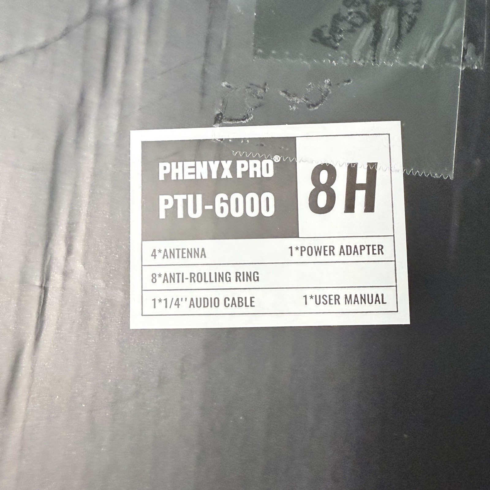Phenyx Pro PTU 6000 Selectable UHF 8 Channel Wireless Microphone System *NOTES*