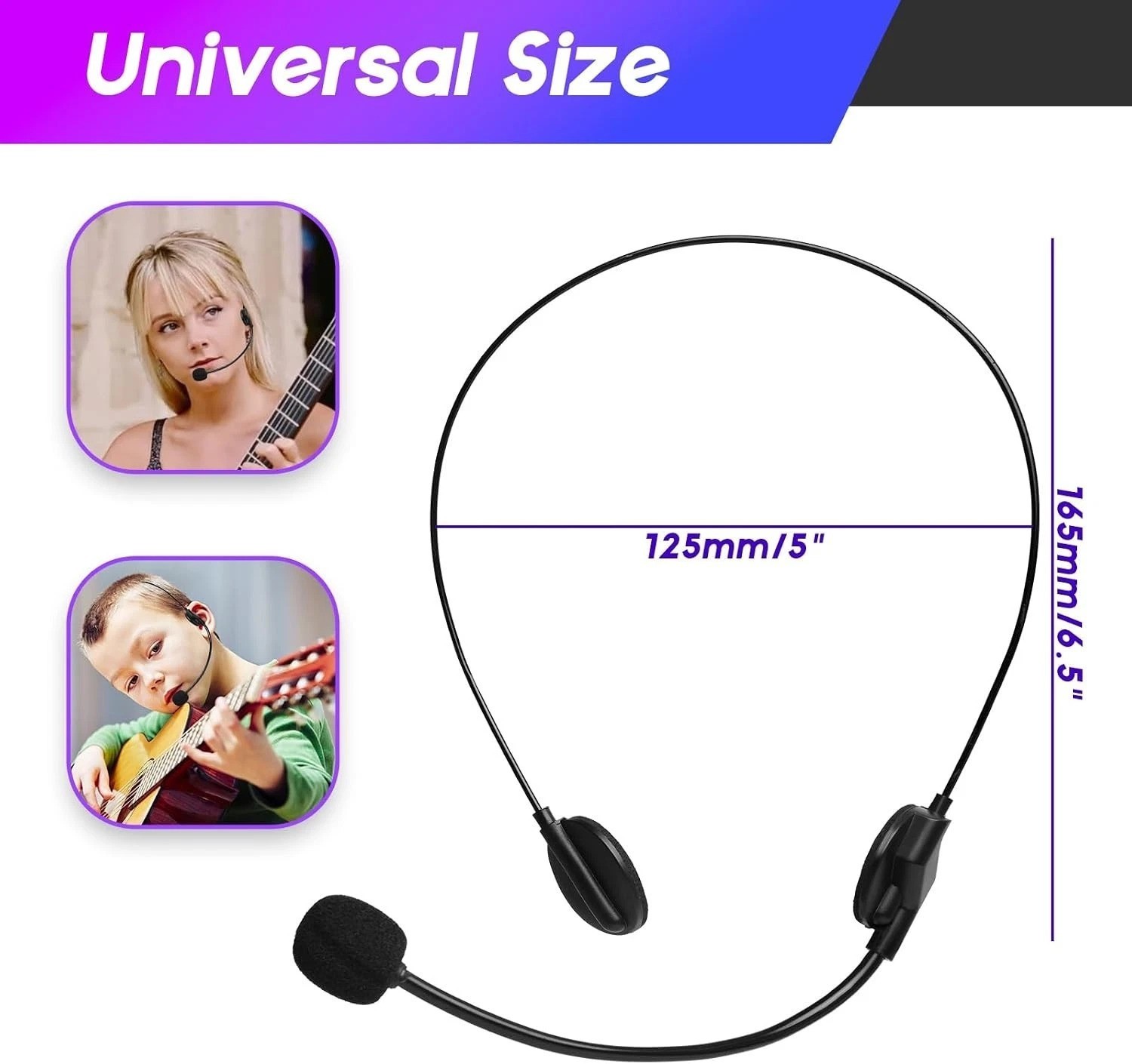 Lightweight Fake Mic Headset Costume for Adults & Kids – Fun Party Accessory