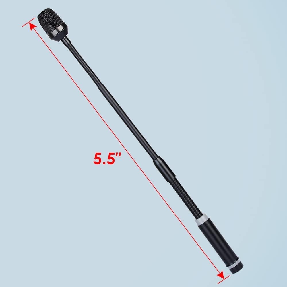 Professional Dynamic Gooseneck Microphone with XLR 16 Inch DJ Mic Podium