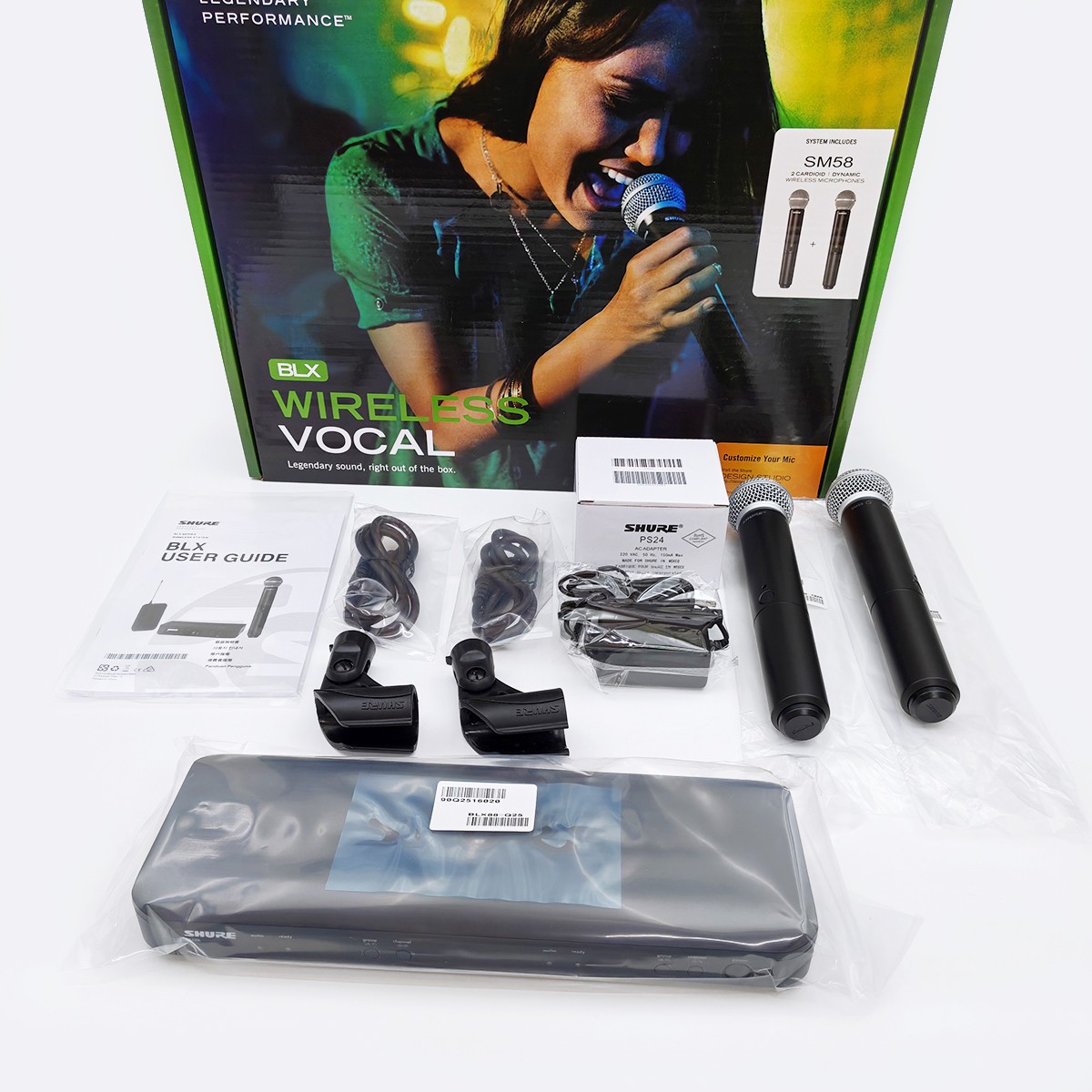Shure BLX288/SM58 Dual-Channel Wireless Handheld Microphone System