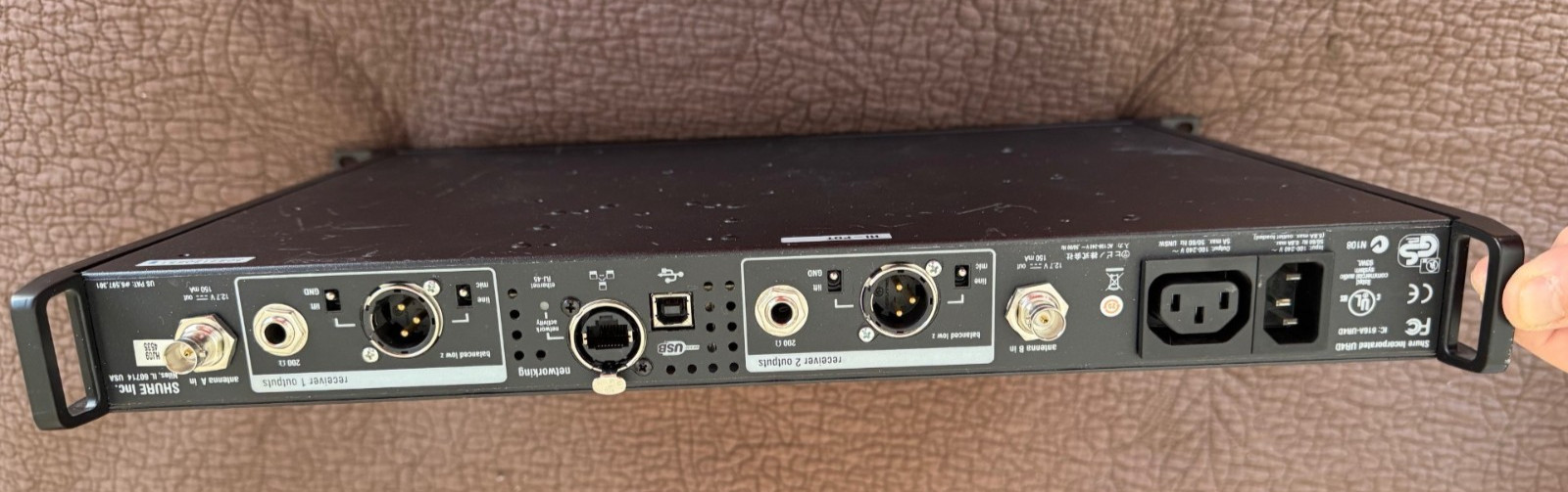 Shure UR4D L3 Dual Wireless Receiver L3 Rare 638-698 MHz