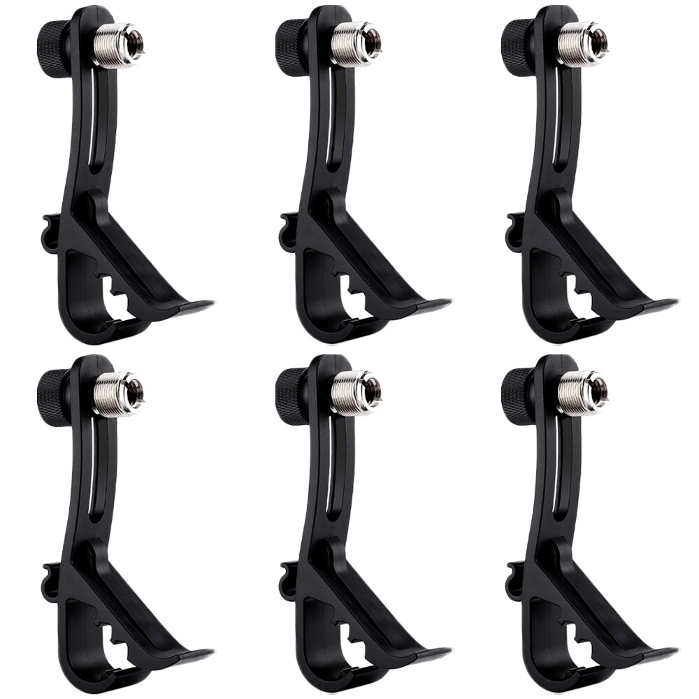12Pcs Drum Microphone Clip, Adjustable Mic Mount Clamp Holder Mic Securing Clip