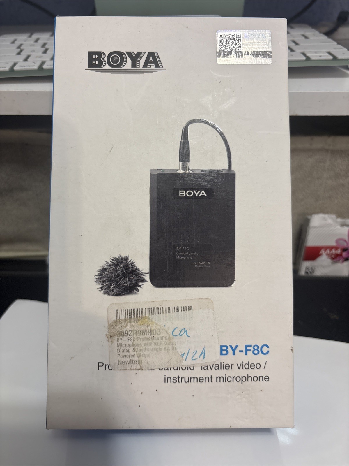 Boya BY-F8C Professional Cardioid Lavalier Microphone with XLR Output for Int…