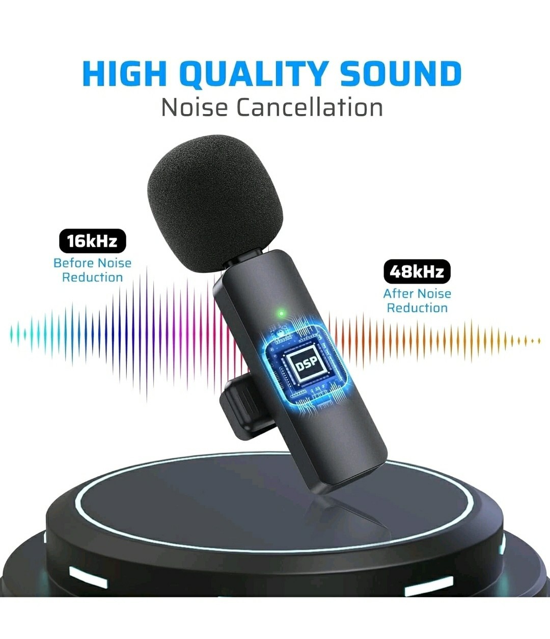 Dual Wireless Lavalier Microphone Camera/iPhone/Android/GoPro Professional Lapel