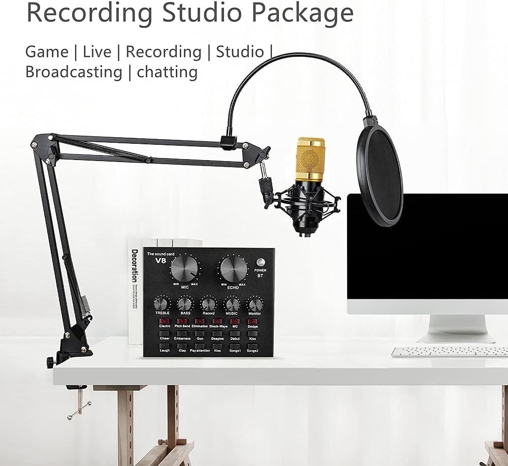 Versatile BM-800 Condenser Microphone Bundle for Professional Audio Recording