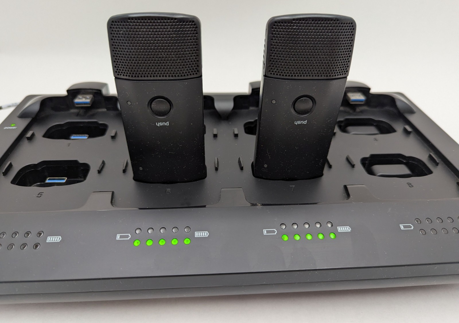 Shure MXWNCS8 8-Port Network Station Dock + 8x MXW6/C Z10 Wireless Transmitters