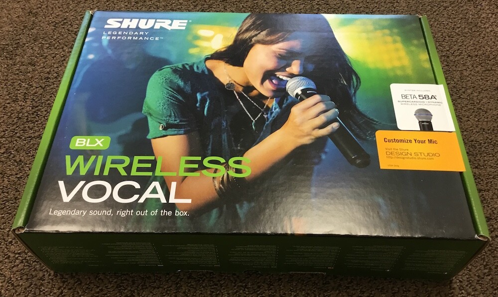 Shure BLX24/Beta58 Wireless Handheld Vocal SuperCardioid Mic – H11 Frequency