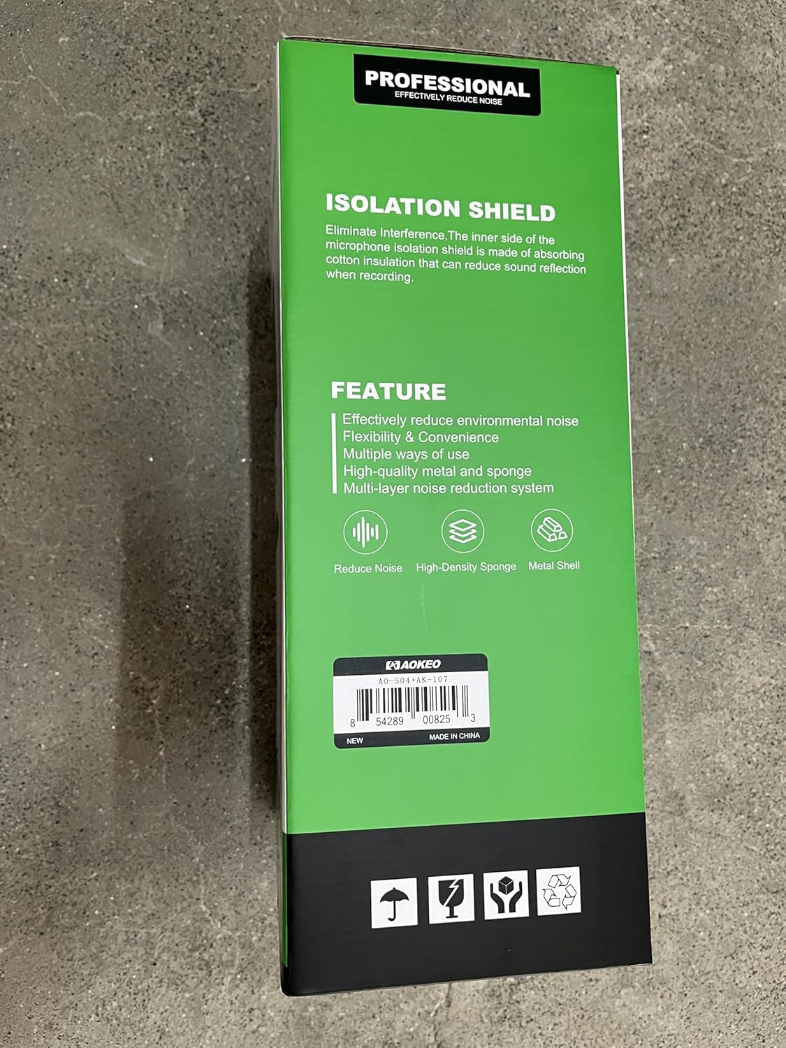 Professional Studio Recording Microphone Isolation Shield, Pop Filter,High Densi