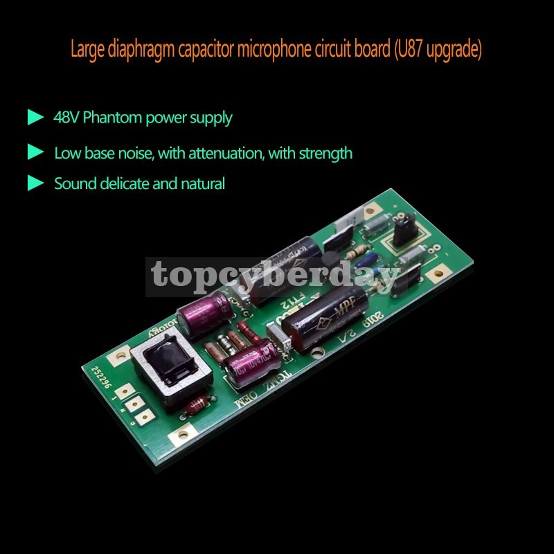 Large Diaphragm Condenser Microphone PCB Board Upgraded Circuit Board DIY Repair