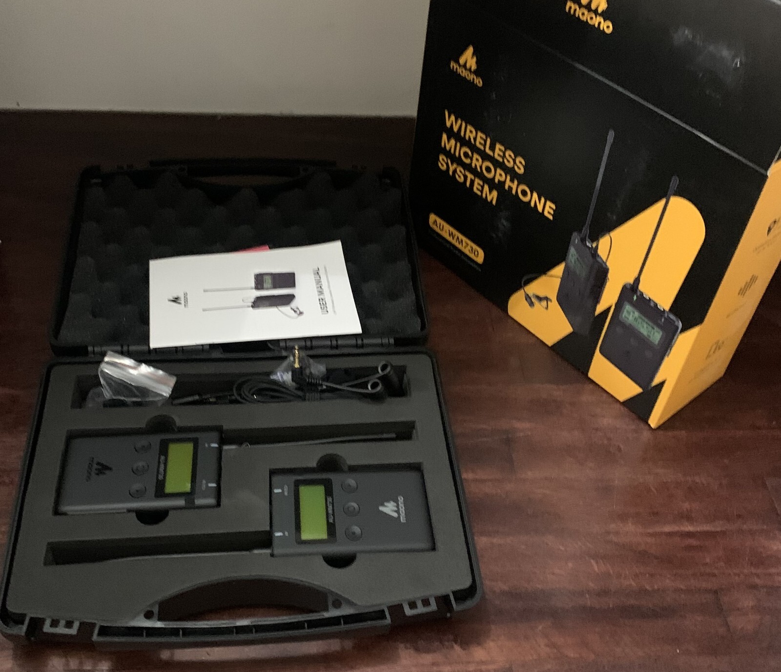 MAONO LAVALIER WIRELESS MICROPHONE SYSTEM AU-WM730