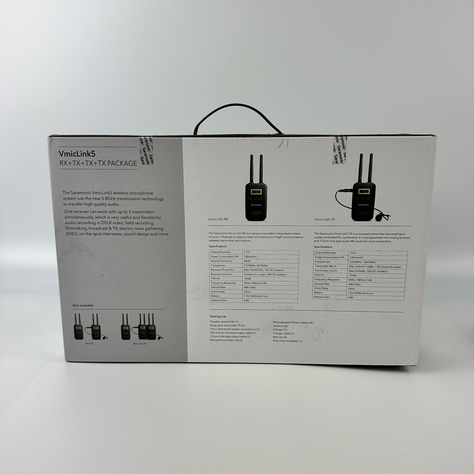 Saramonic Wireless Microphone System VmicLink5 Camera Mount Digital New