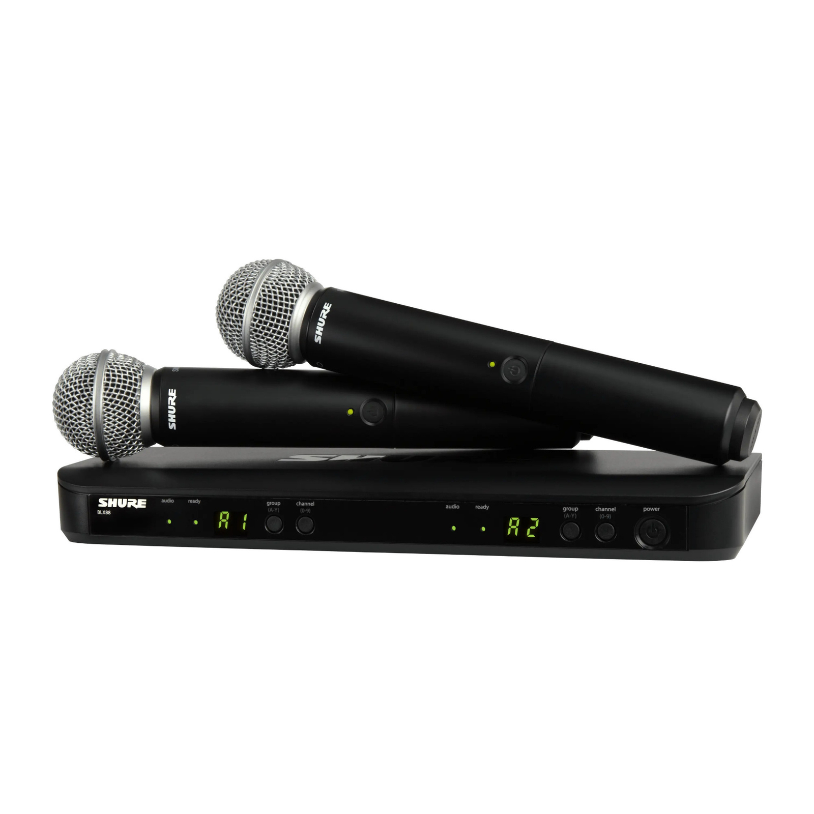 Shure BLX288-SM58 H10 Frequency Band Wireless Dual Microphone System Silver