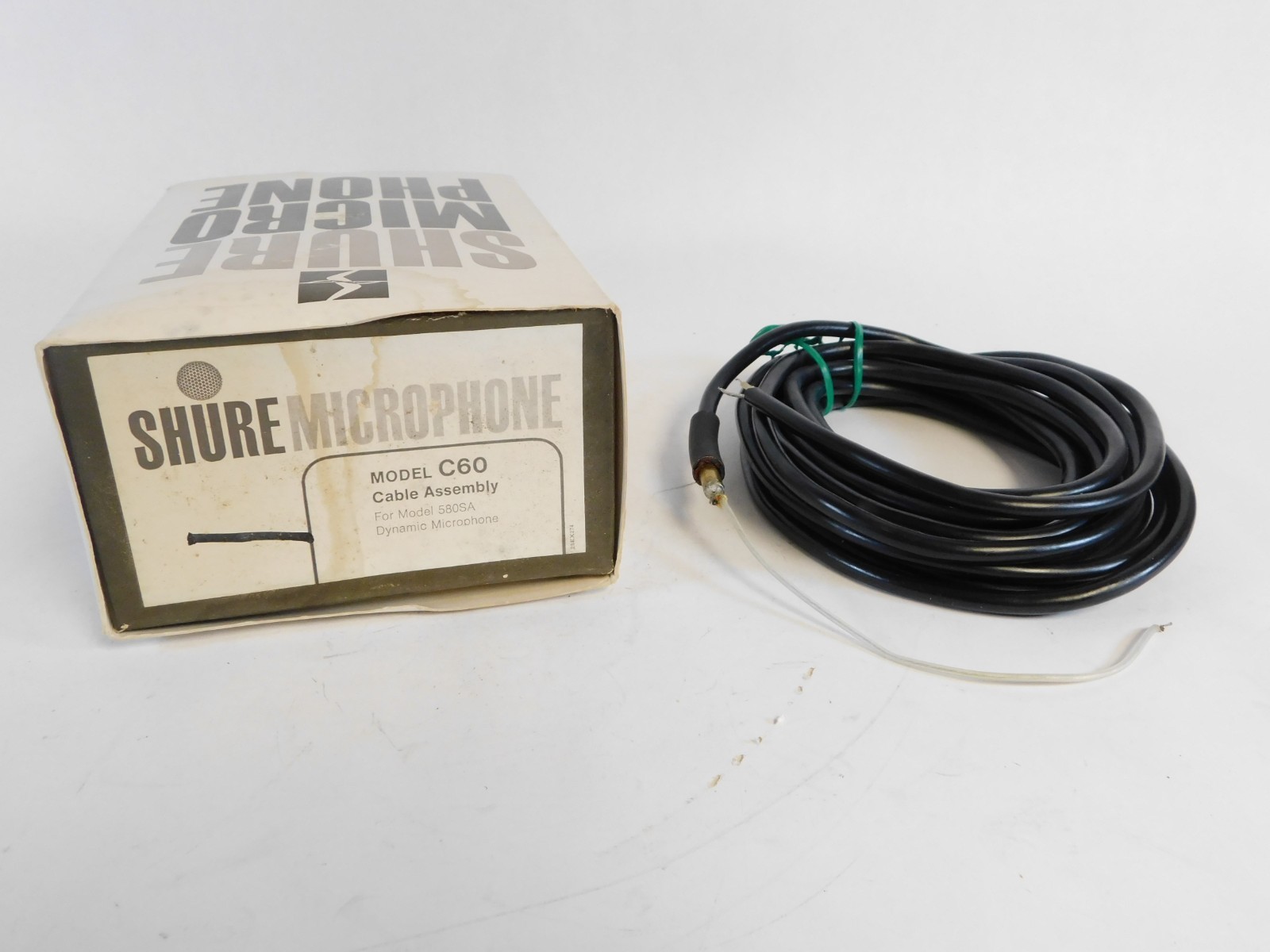 Shure Microphone Model C60 Cable Assembly For 580SA (NOS)