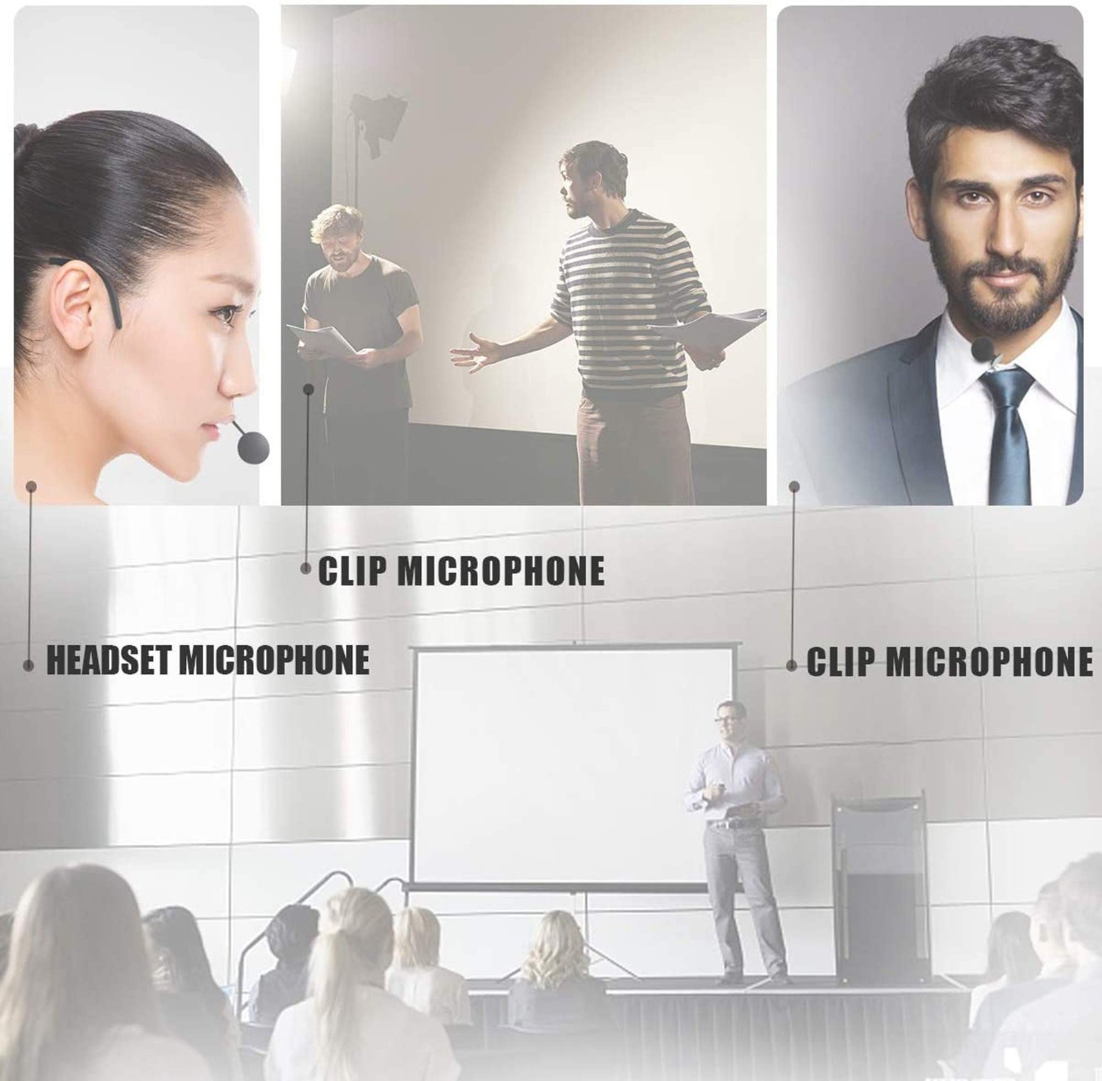 Technical Pro Professional UHF Wireless Microphone Lapel & Headset Black