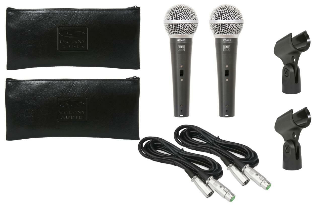 Galaxy Audio RT-66SX Dynamic Microphone (Pair)