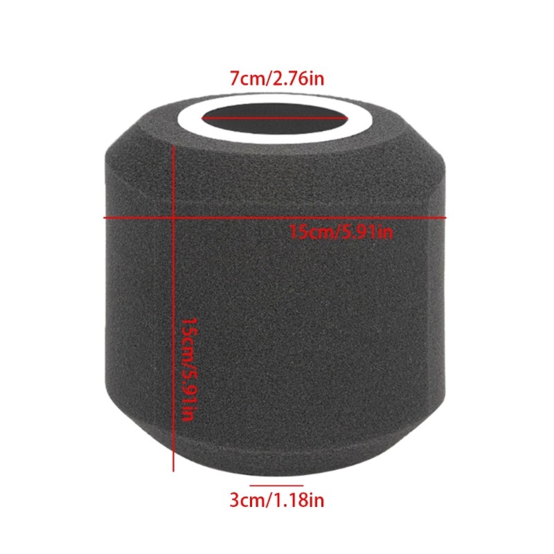 Large Microphones Foam Windscreen Sponge Cover for Handheld Interviews Mics