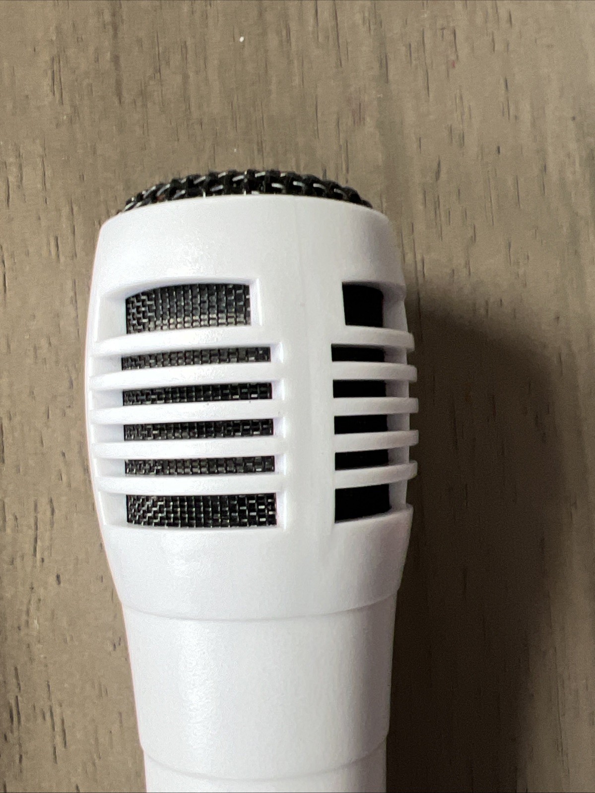 Wired Dynamic Microphone White 10 Ft Cord On Off Switch Karaoke Tested Used