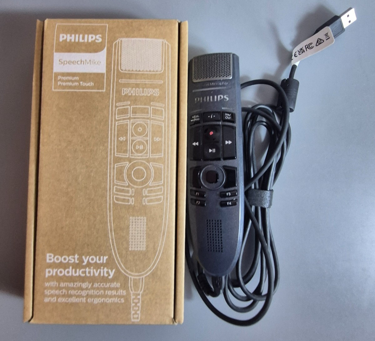 Philips SpeechMike USB Microphone AS/IS FOR PARTS **READ**
