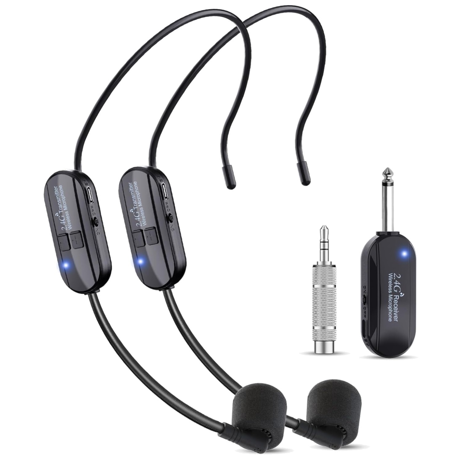 Wireless Headset Mic Set – USB Rechargeable
