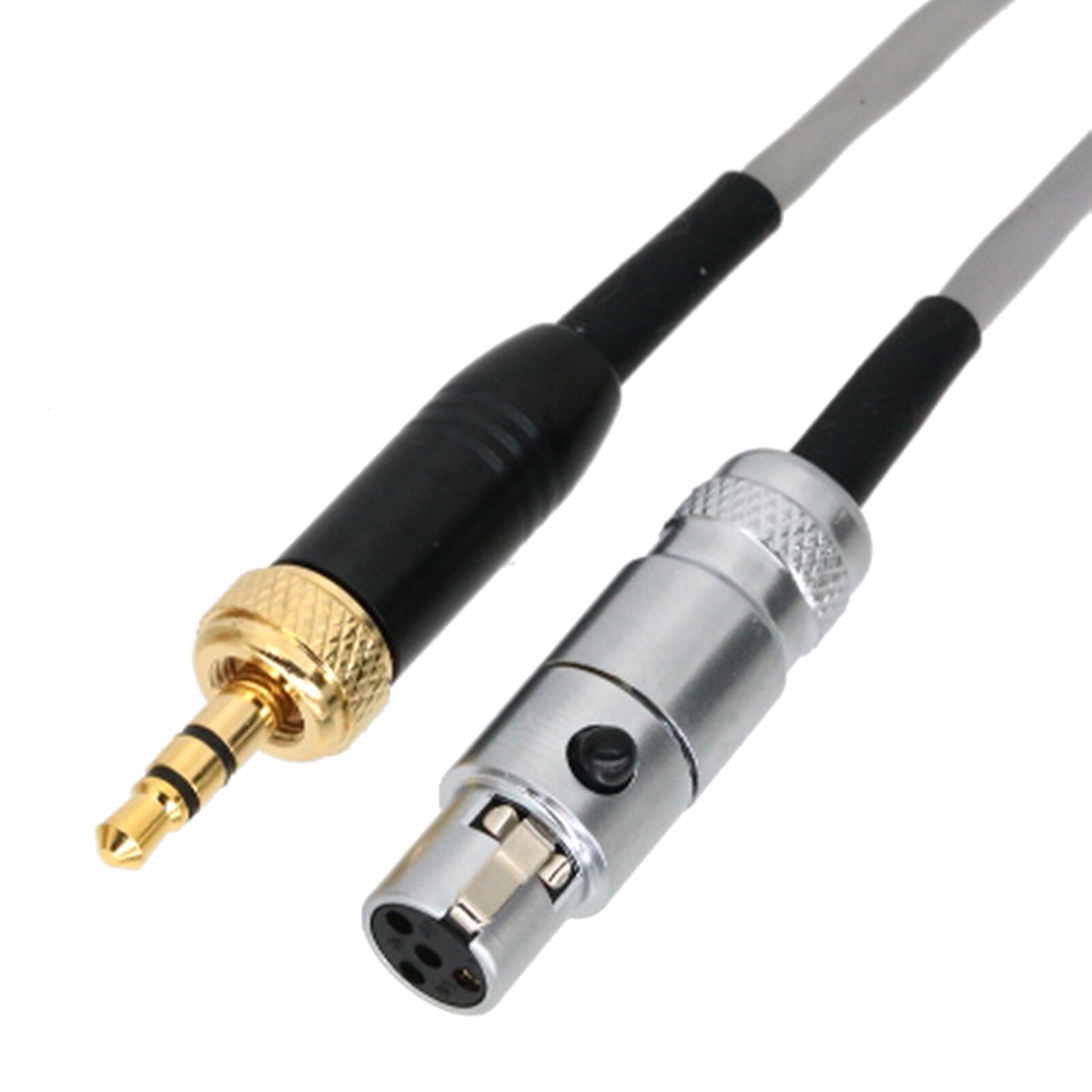 Mini-XLR TA4F 4Pin to 3.5mm Plug Screw Lock cable L2B2AT for Pro Lapel headphone