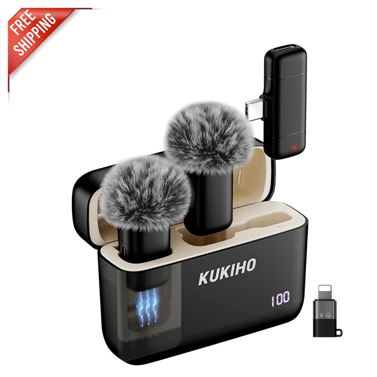 Versatile Plug-and-Play Lavalier Microphone for YouTube, Vlogs & Live Streaming