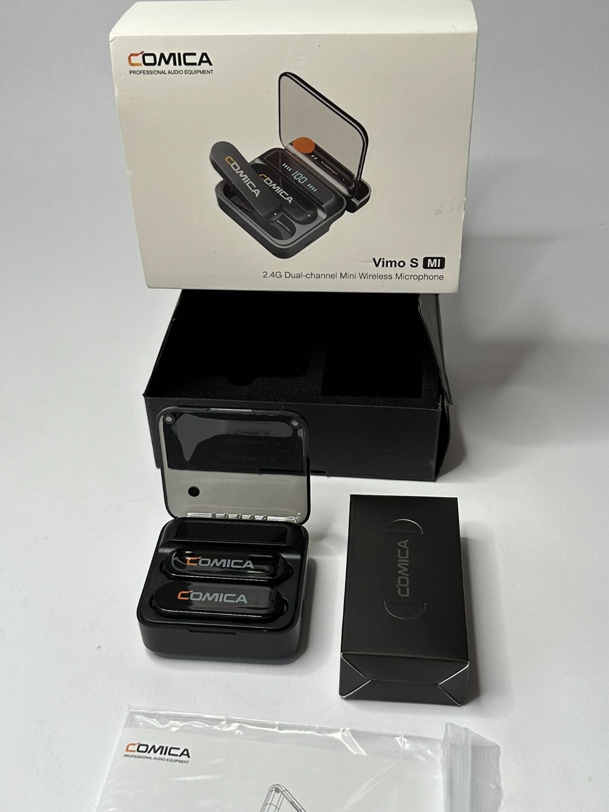 Comica Vimo S USB Wireless Microphone for Smartphone, 5HR Battery Life, Monit…