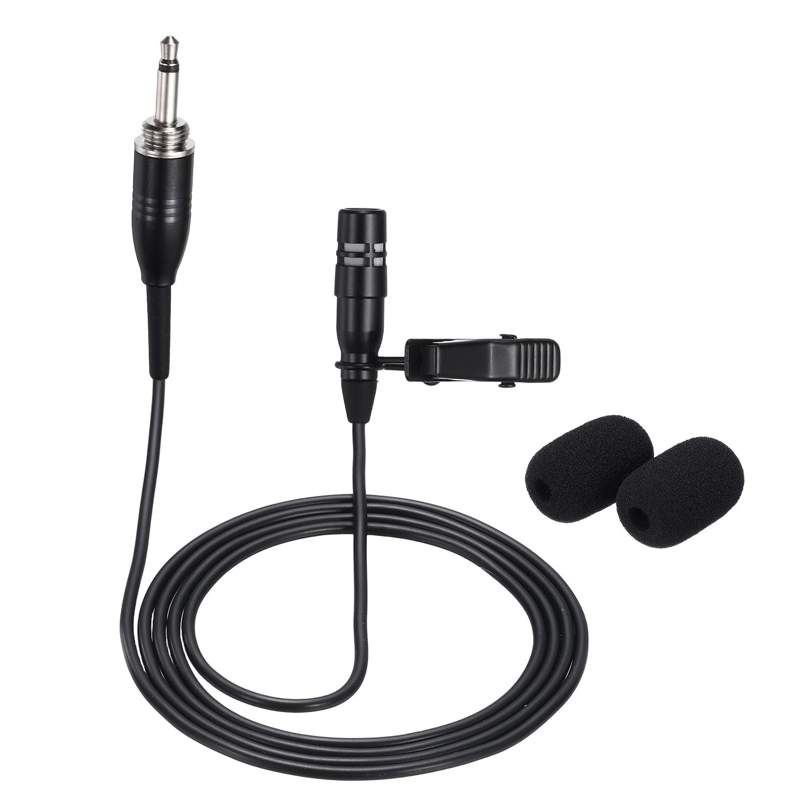 Lavalier Lapel Microphone, 3.5mm Thread Screw Plug Condenser Collar Microphon…