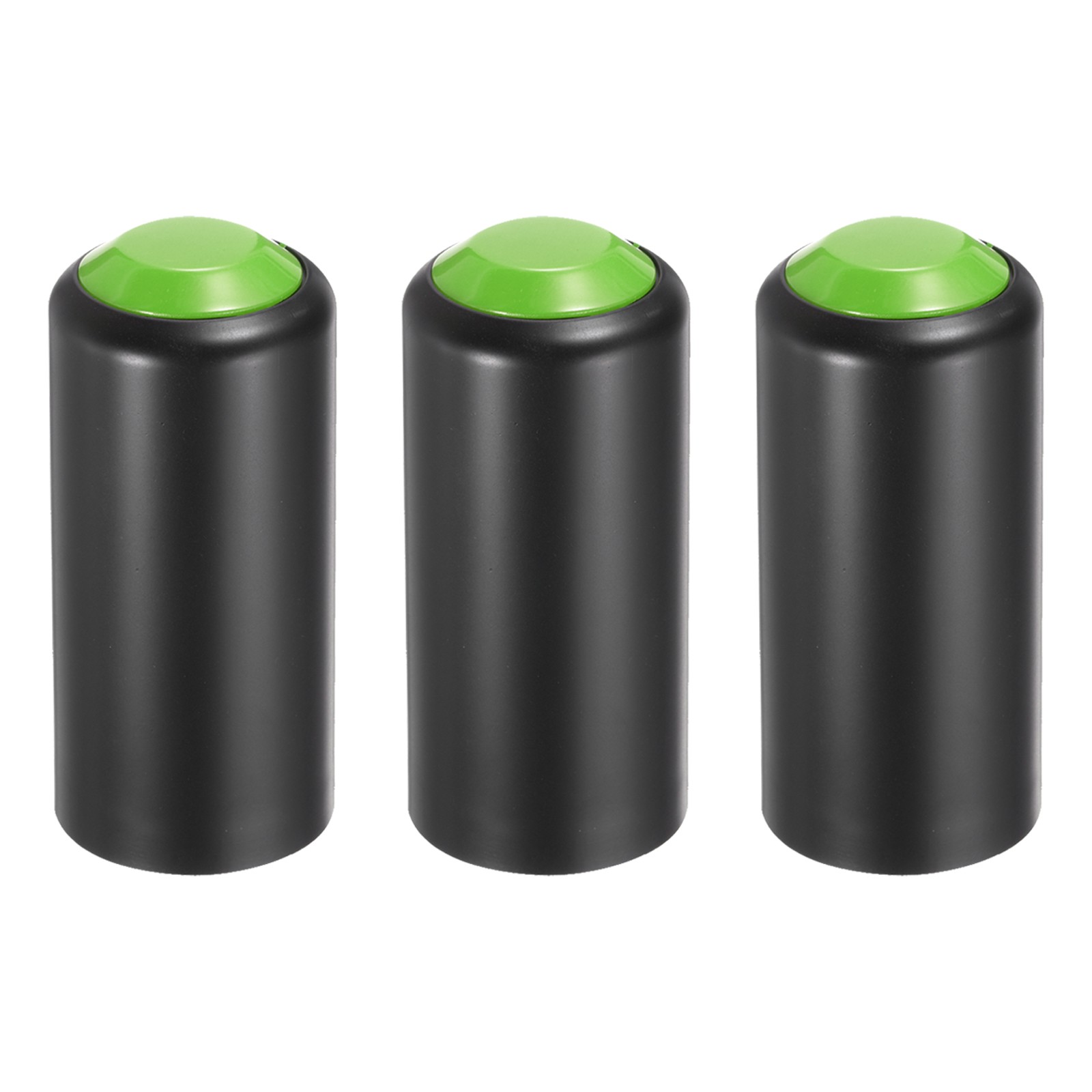 3PCS Battery Cover Mic Battery Screw on Cap Black Green