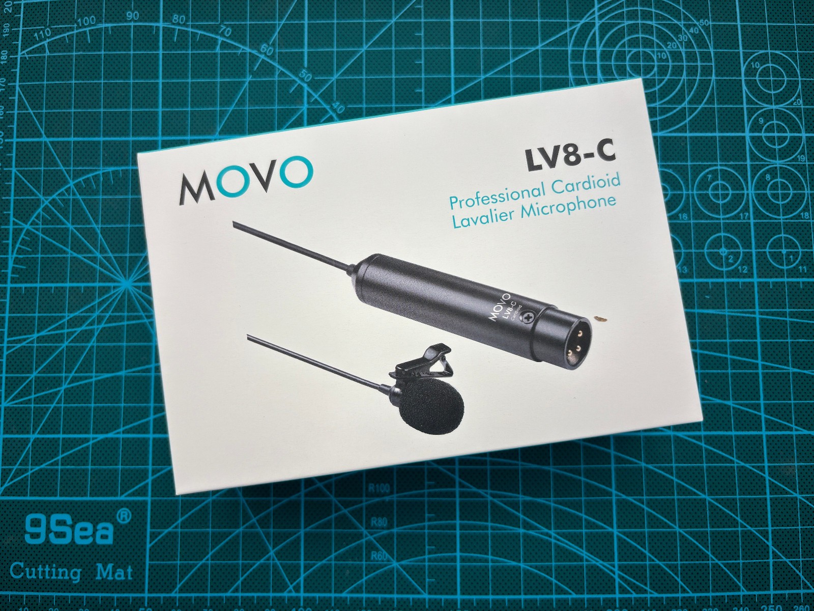 Movo LV8-C XLR Lavalier Lapel Cardioid Microphone w. Phantom Power & Windscreen