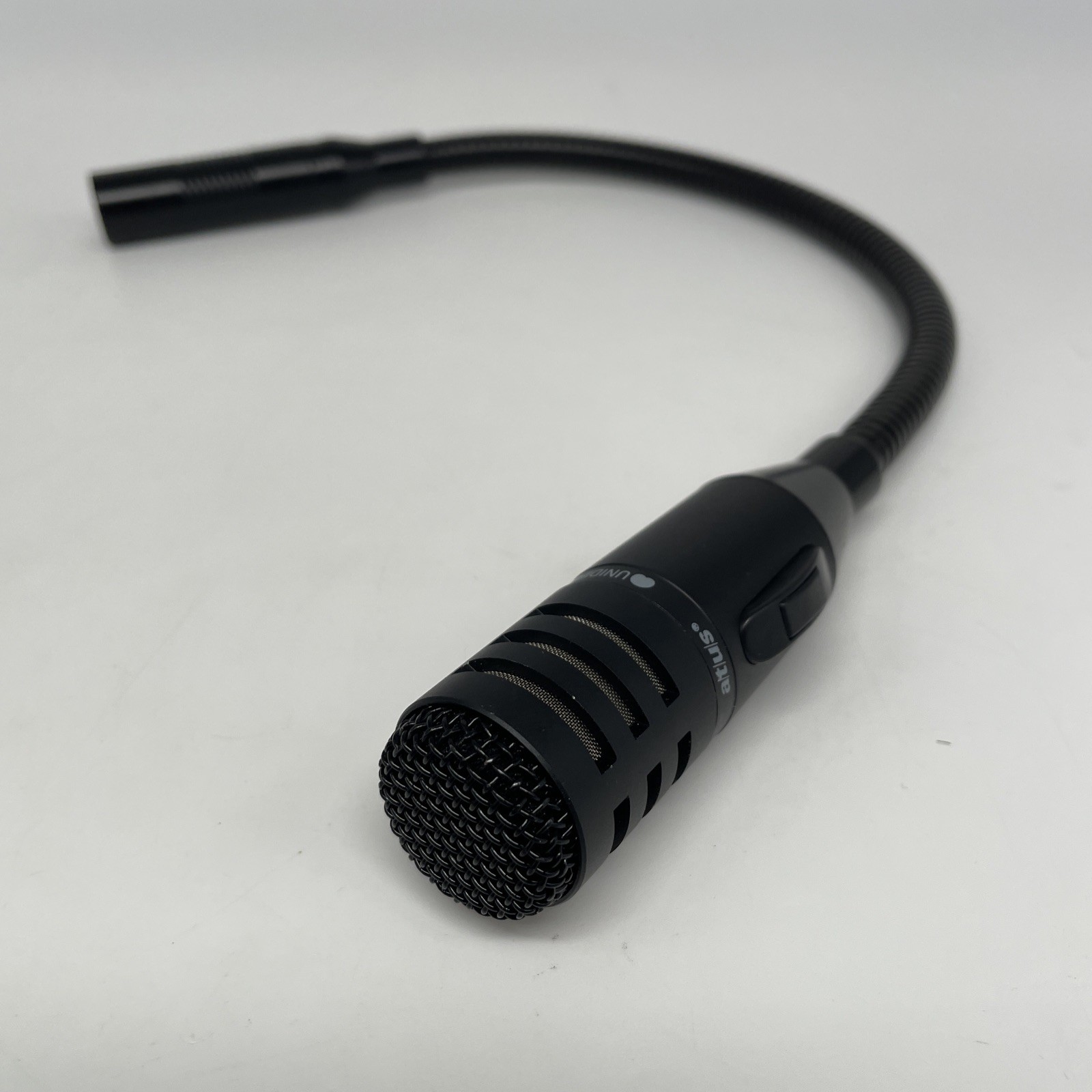 Audio-Technica ATR3M Unidirectional Gooseneck Mic, 18″ PTT Switch, A3m conn.