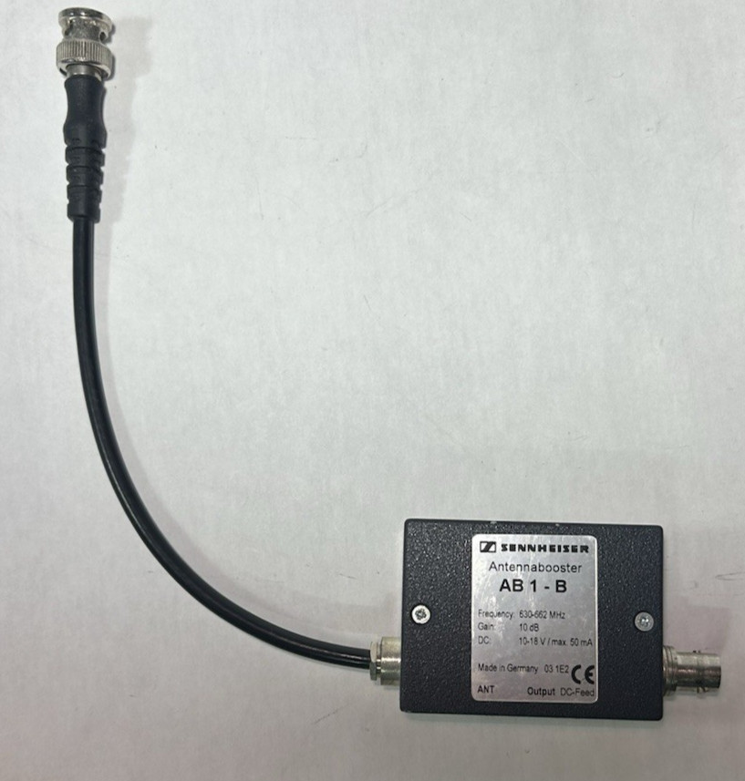 Sennheiser Antenna Booster AB1-B Frequency Range 630-662MHz Gain 10dB