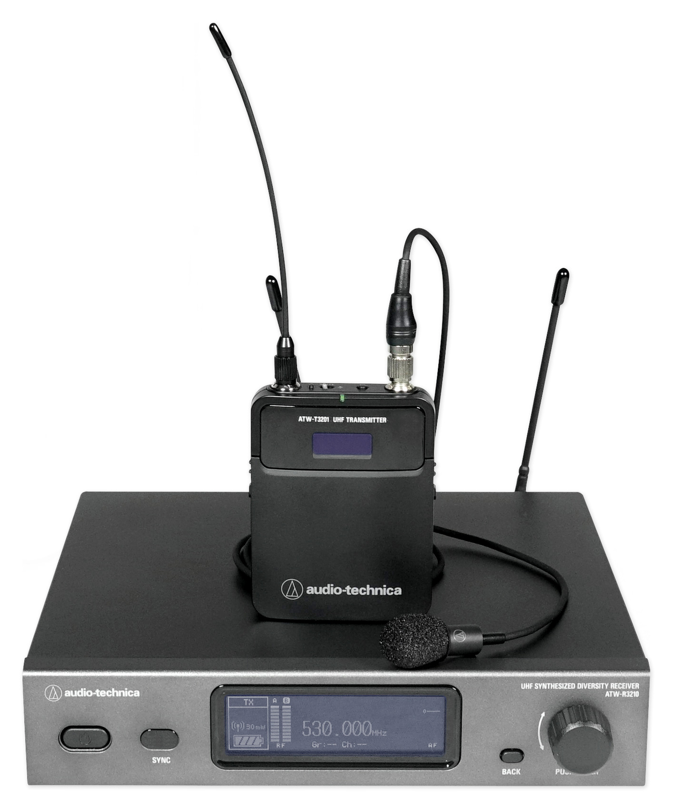 Audio Technica ATW-3211/831EE1 3000 Series Wireless Lavalier Microphone System