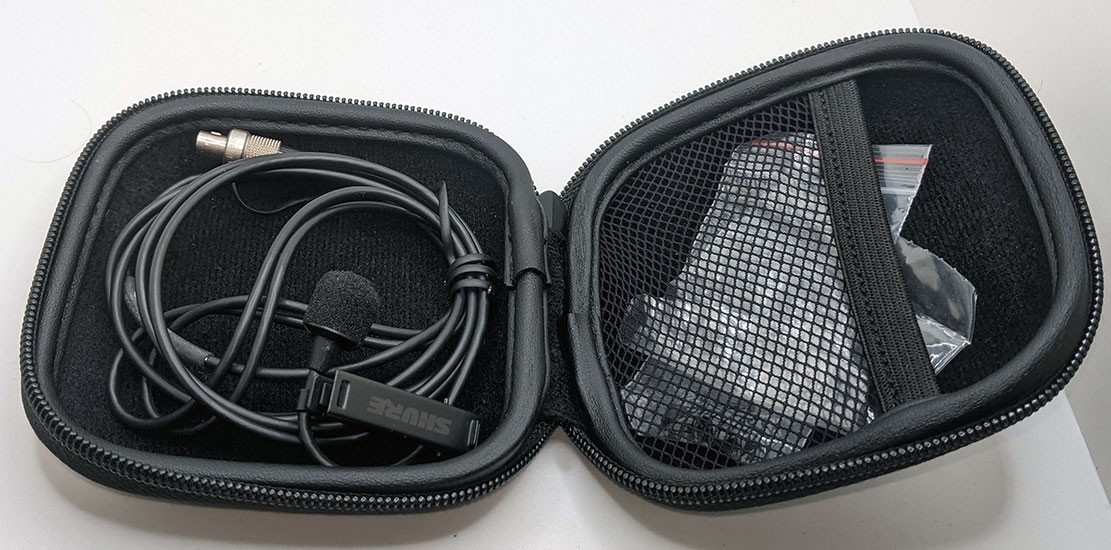 SHURE MX150B/C-TQG XLR Lavalier Microphone – Black With Mini XLR 3 Pin Male Conn